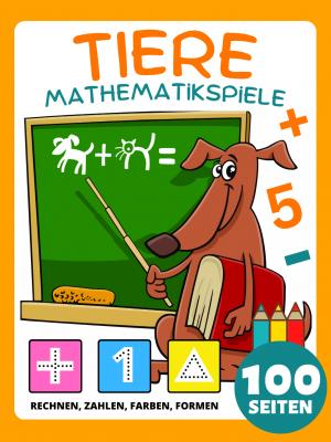 Vorschul-Mathespiele Tier-Aktivitätsbuch für Kinder im Alter von 4-8 Jahren