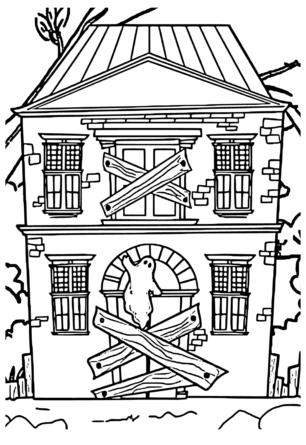 disney haunted mansion coloring pages