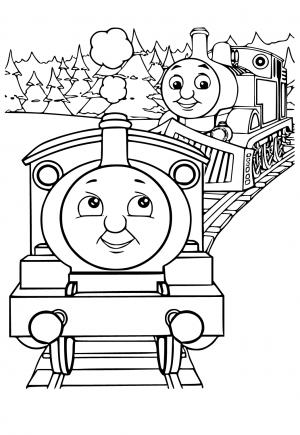 thomas the train christmas coloring pages