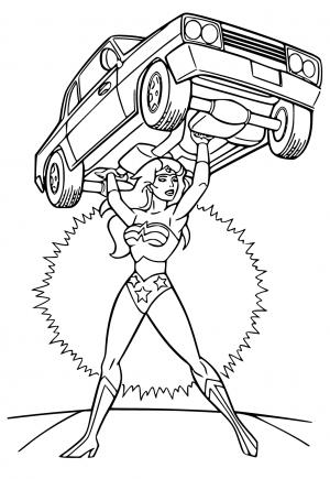 wonder woman logo coloring pages