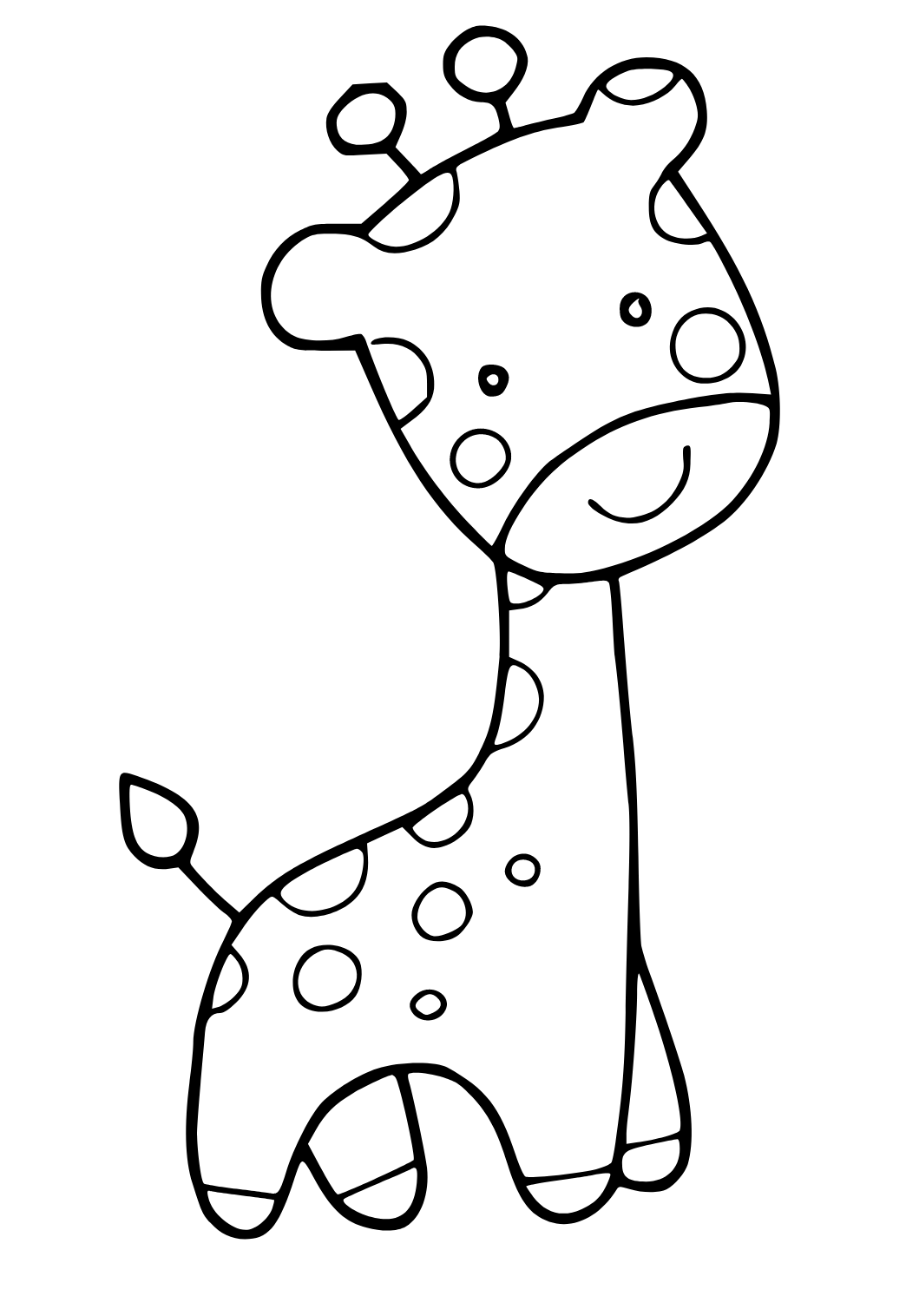 Раскраски жирафа для детей