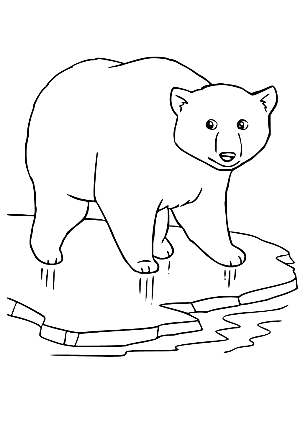 Desenho de urso engraçado no carro da polícia. jogo de papel de