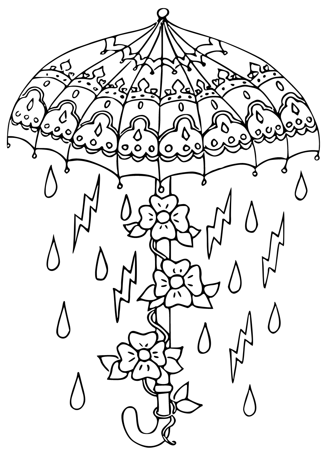 Dibujo de Un paraguas pintado por en Dibujos.net el día 18-12-20 a las  05:01:09. Imprime, pinta o colorea tus propios dibujos!