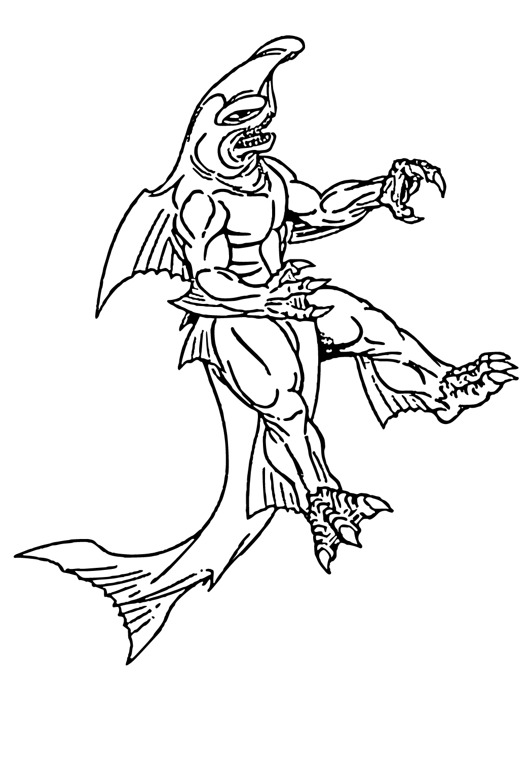 cute girl coloring page  People coloring pages, Shark coloring