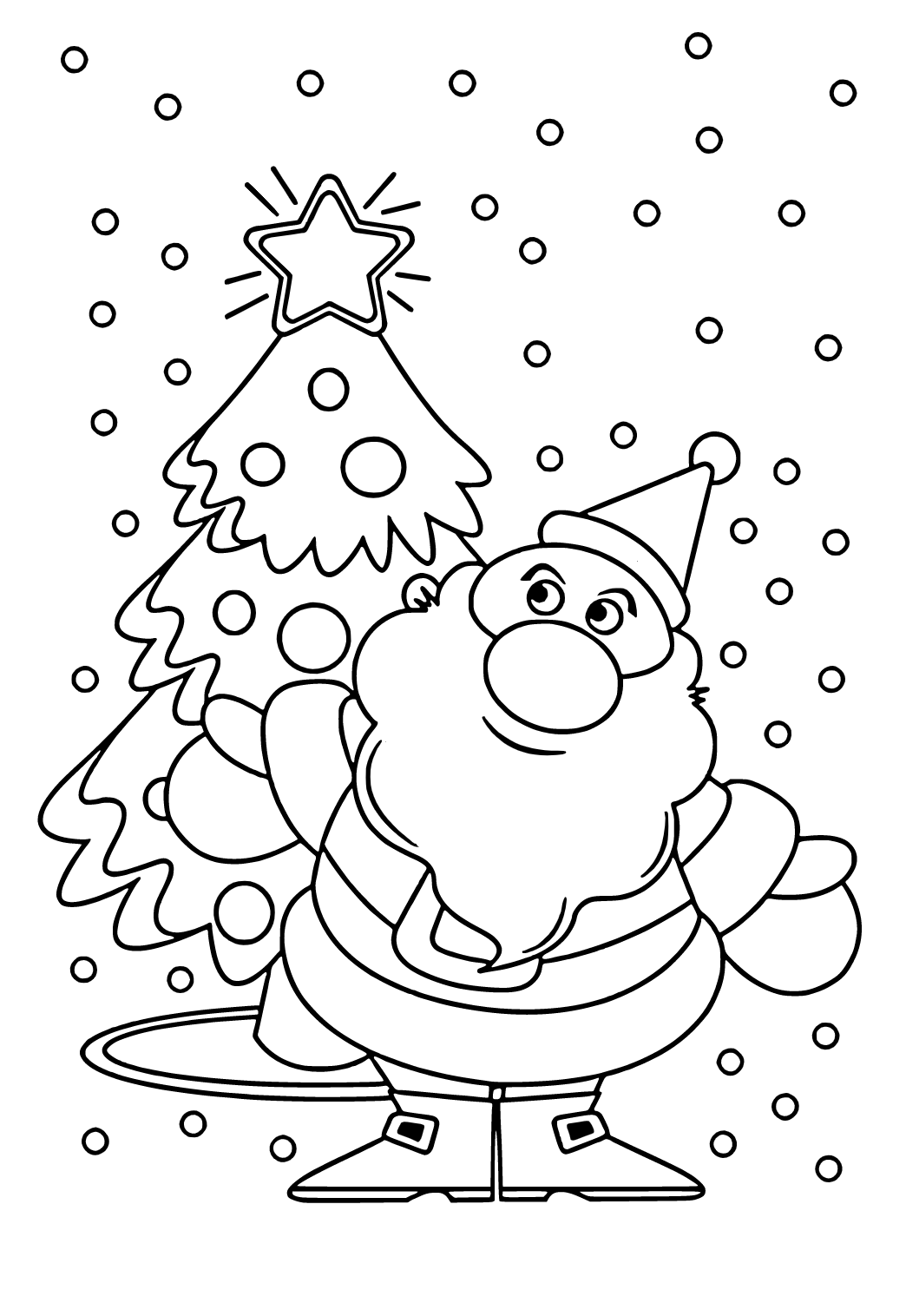 Desenho de luzes de Natal para colorir  Desenhos para colorir e imprimir  gratis