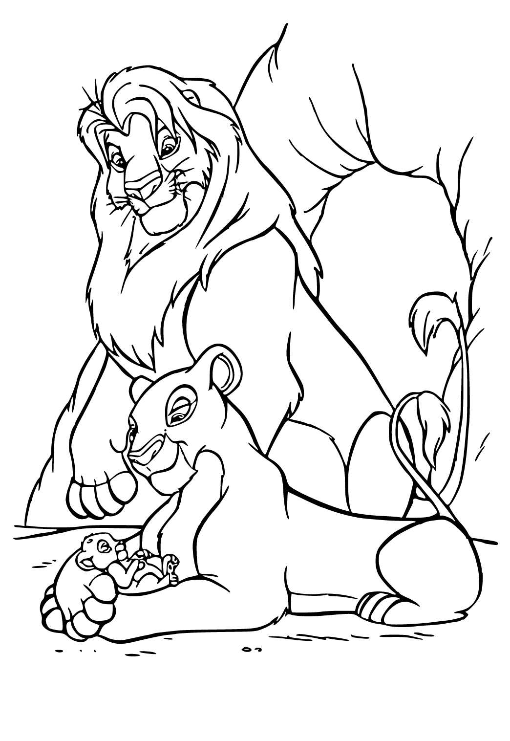 lion king drawing for kids