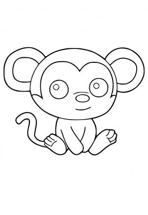 Desenhos e Imagens Macaco para Colorir e Imprimir Grátis para Adultos e  Crianças 