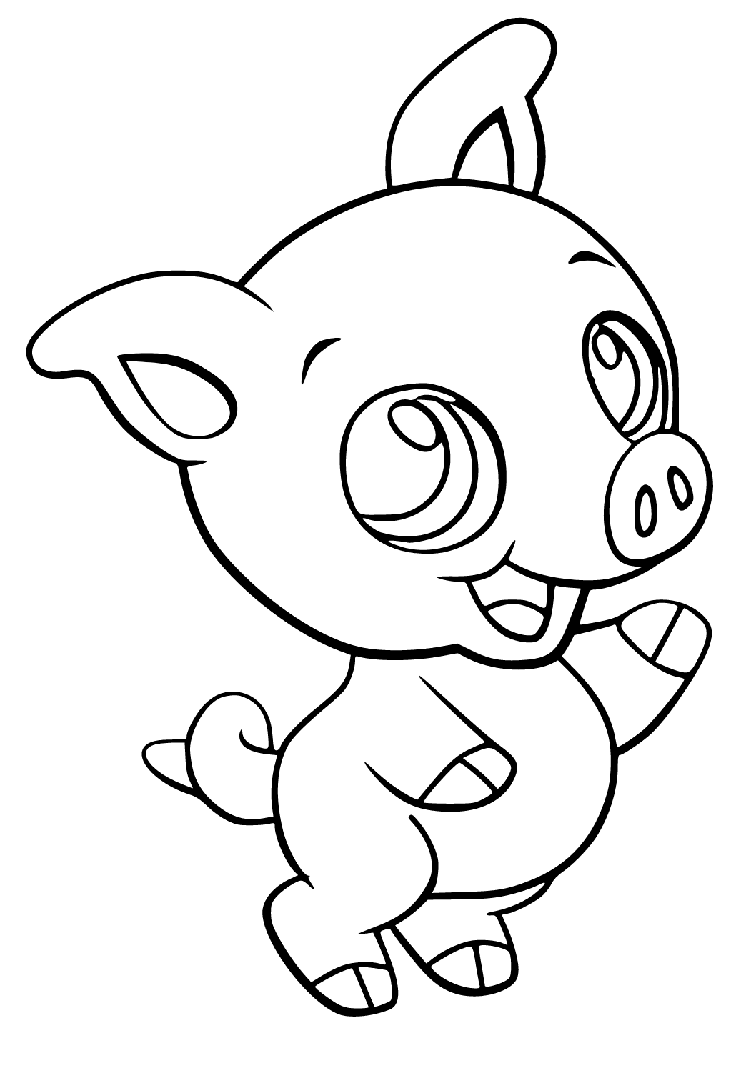 Desenhos de Piggy Roblox para Colorir e Imprimir 