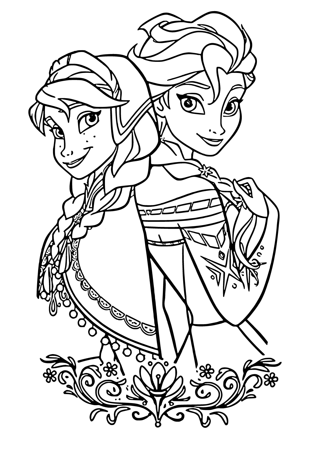 frozen easter coloring pages