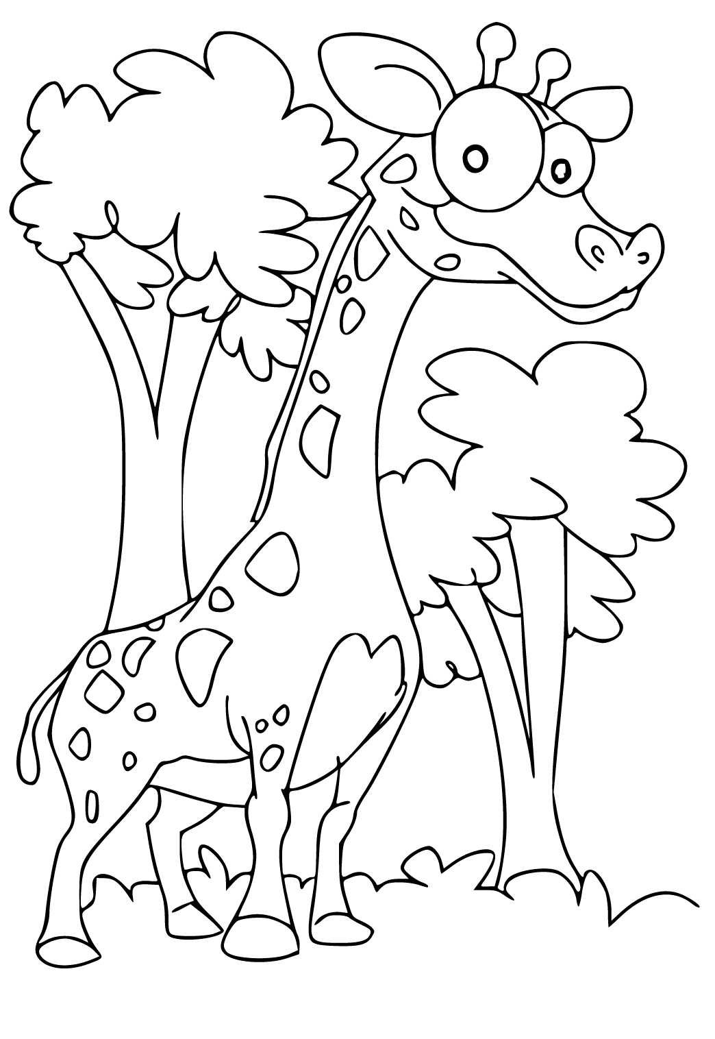 Coloriage Couleur Par Numéro Girafe à Imprimer Gratuit pour Adultes et  Enfants 