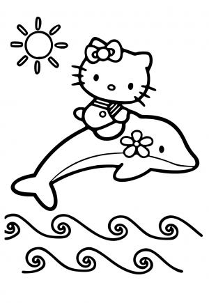 Desenhos e Imagens Hello Kitty para Colorir e Imprimir Grátis para