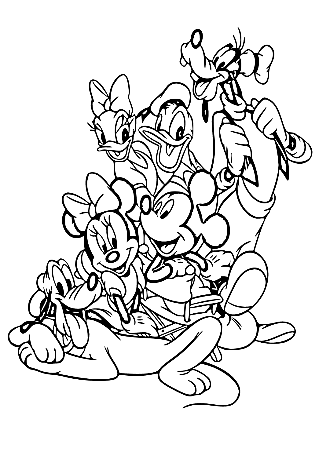 Free Printable Mickey Mouse Clubhouse Characters Coloring Page for ...