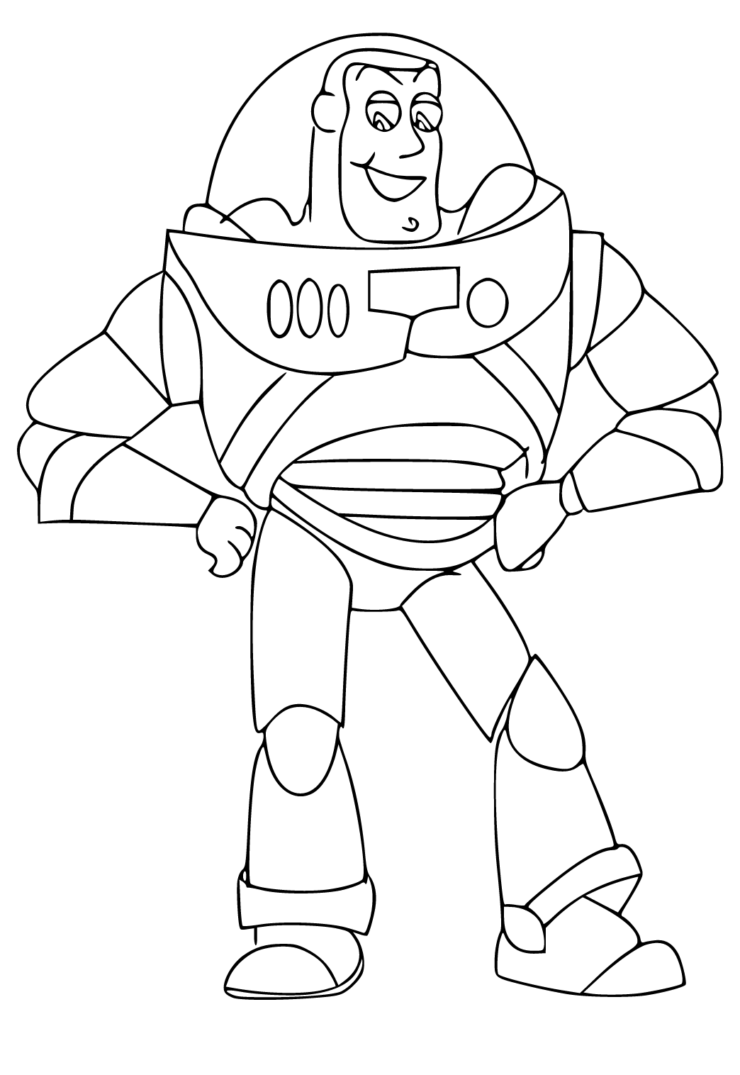 buzz lightyear spaceship coloring page