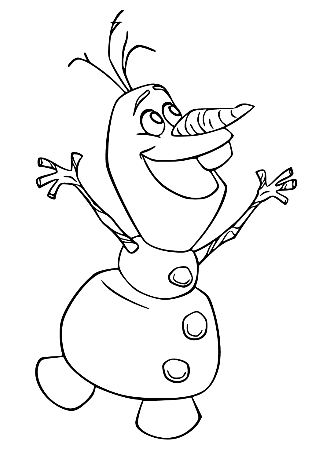Desenho de Olaf de Frozen para colorir  Desenhos para colorir e imprimir  gratis