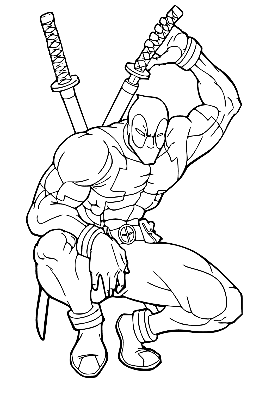 deadpool and spiderman coloring pages