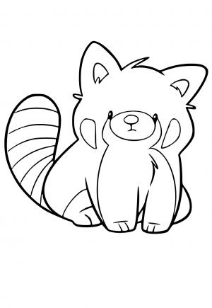 anime panda coloring pages