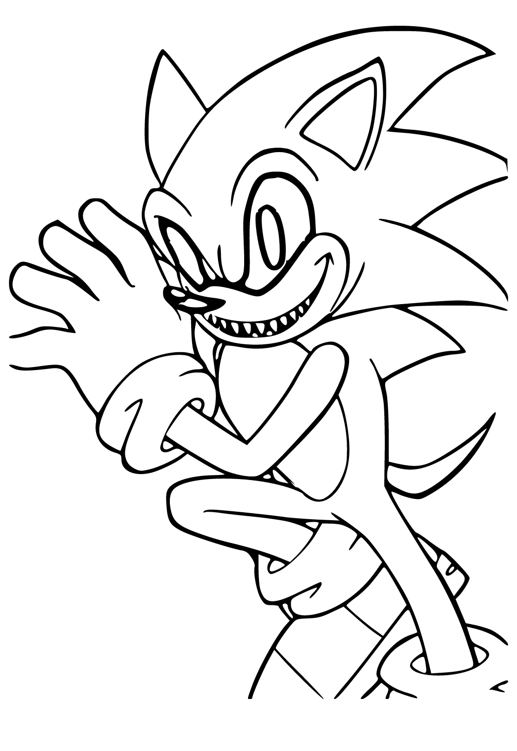 Free Printable Sonic EXE Coloring Pages For Kids  Coloring books, Cartoon  coloring pages, Halloween coloring book