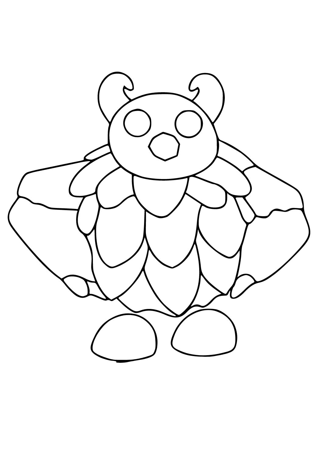 Free Printable Adopt Me Monster Coloring Page for Adults and Kids ...