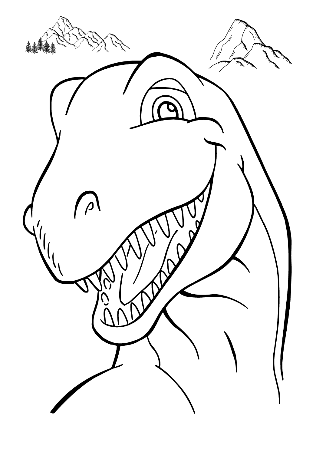 Desenhos e Imagens Dinossauro para Colorir e Imprimir Grátis para