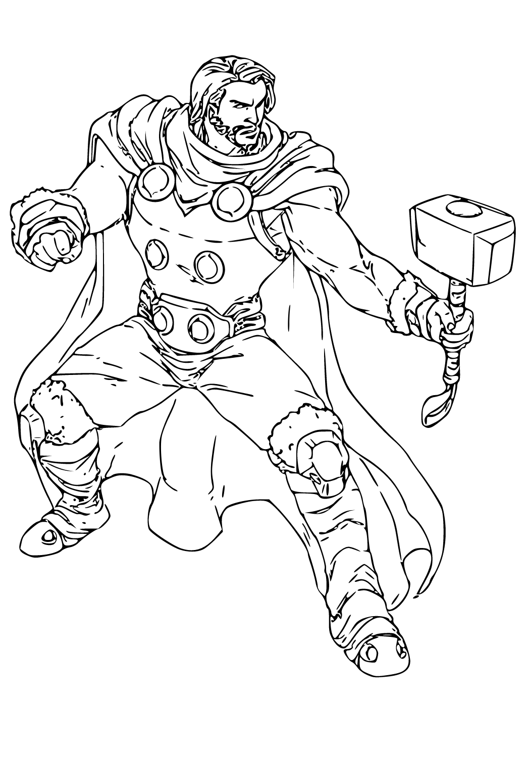marvel coloring pages thor