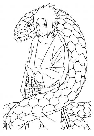 Uchiha Sasuke Coloring Pages - Free Printable Coloring Pages