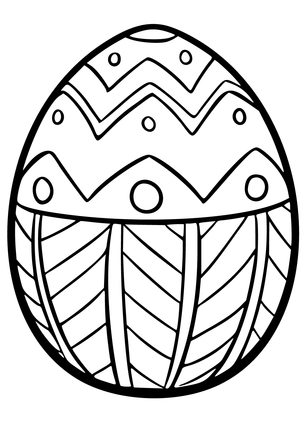 Free Printable Egg Pattern Coloring Page for Adults and Kids Lystok com