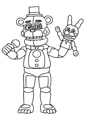 Printable Freddy Coloring Pages Free For Kids And Adults