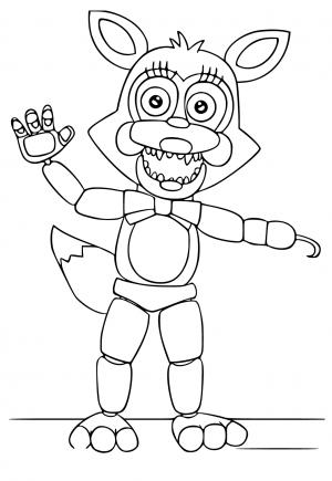 Desenhos e Imagens Cinco Noites no Freddy para Colorir e Imprimir Grátis  para Adultos e Crianças 