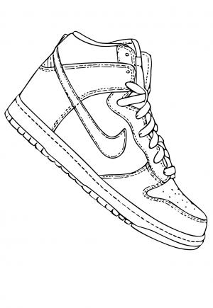 nike shoes coloring pages