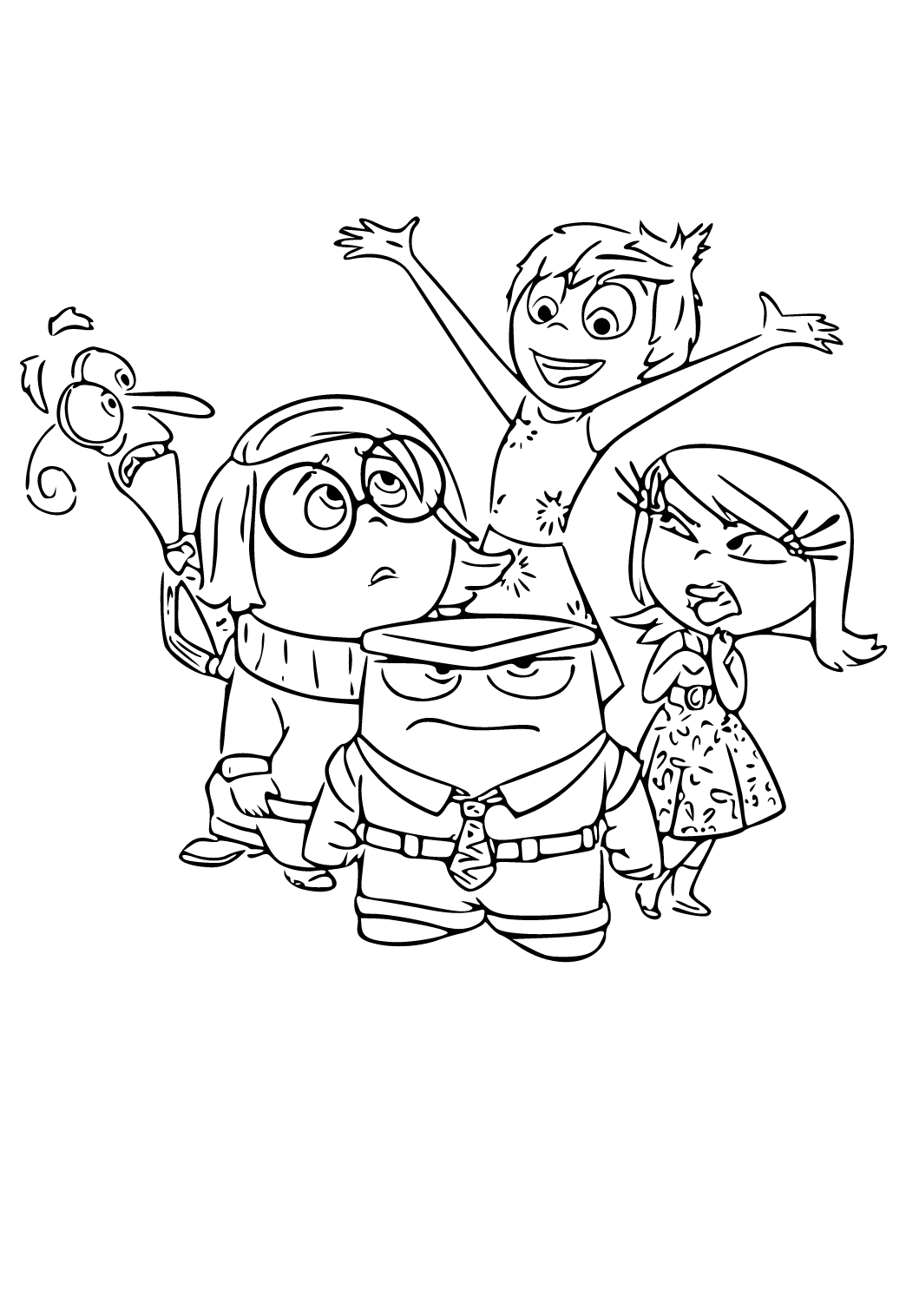 Free Printable Pixar Emotions Coloring Page for Adults and Kids ...