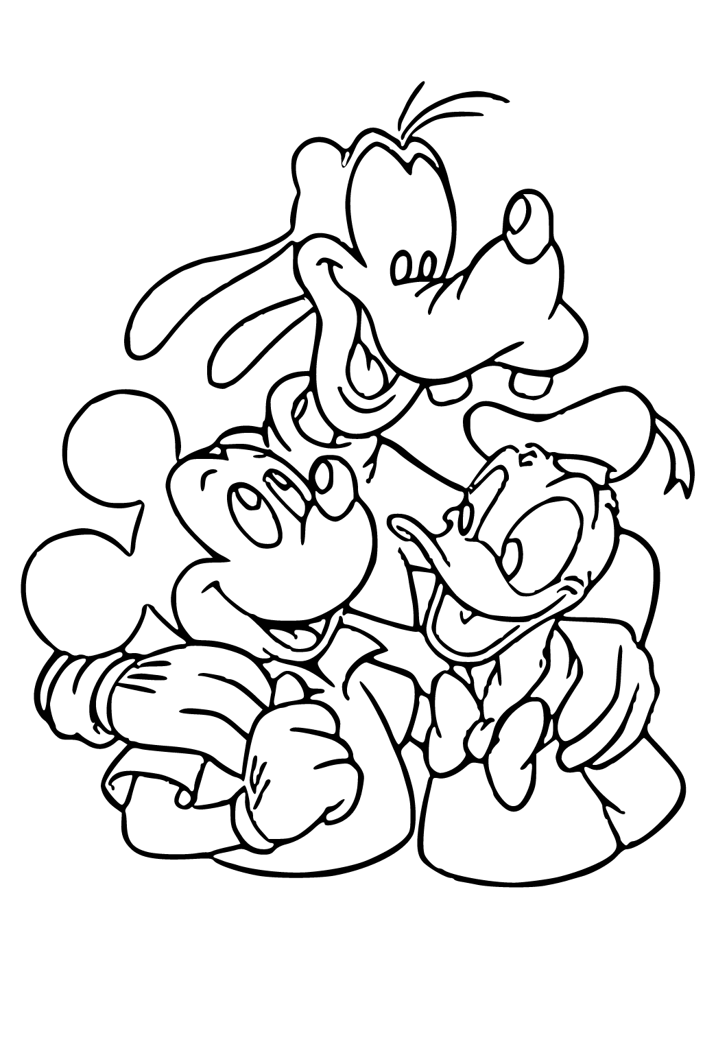 Mickey Mouse And His Friends Coloring Pages