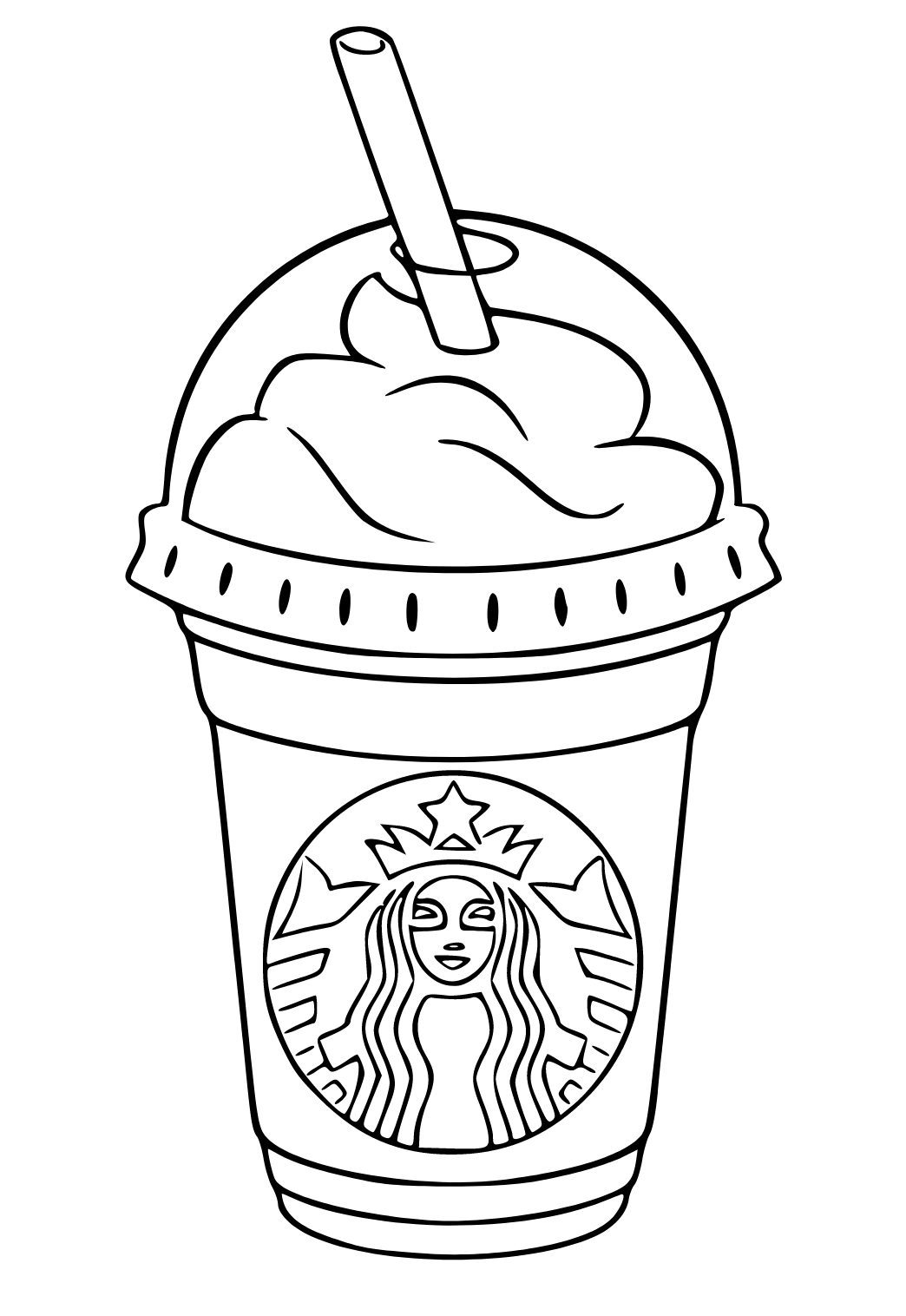 Free Printable Starbucks Real Coloring Page for Adults and Kids ...