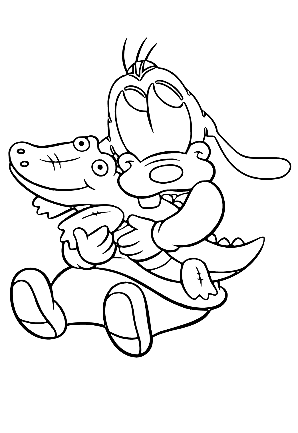baby goofy coloring pages