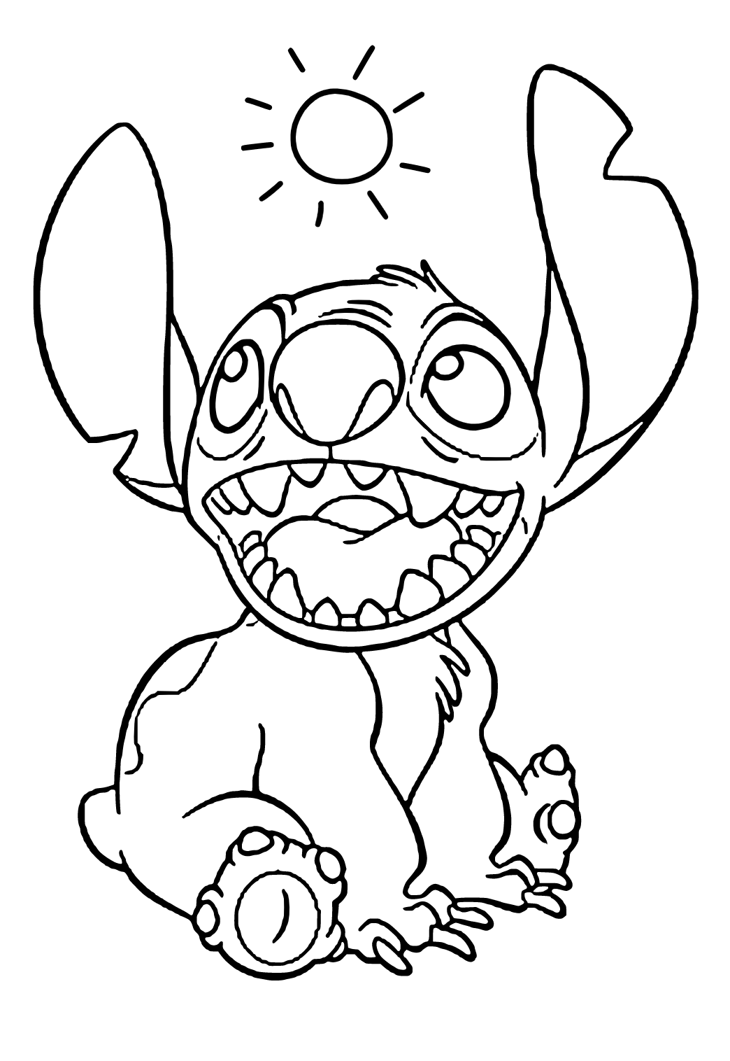 Disney Stitch Coloring Pages Print