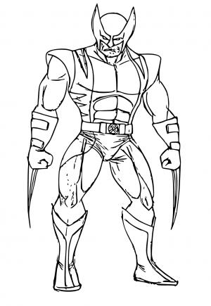 Free Printable Wolverine Coloring Pages for Adults and Kids - Lystok.com