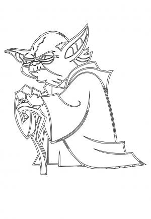 yoda coloring pages