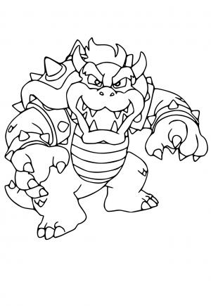 princess peach and bowser coloring pages