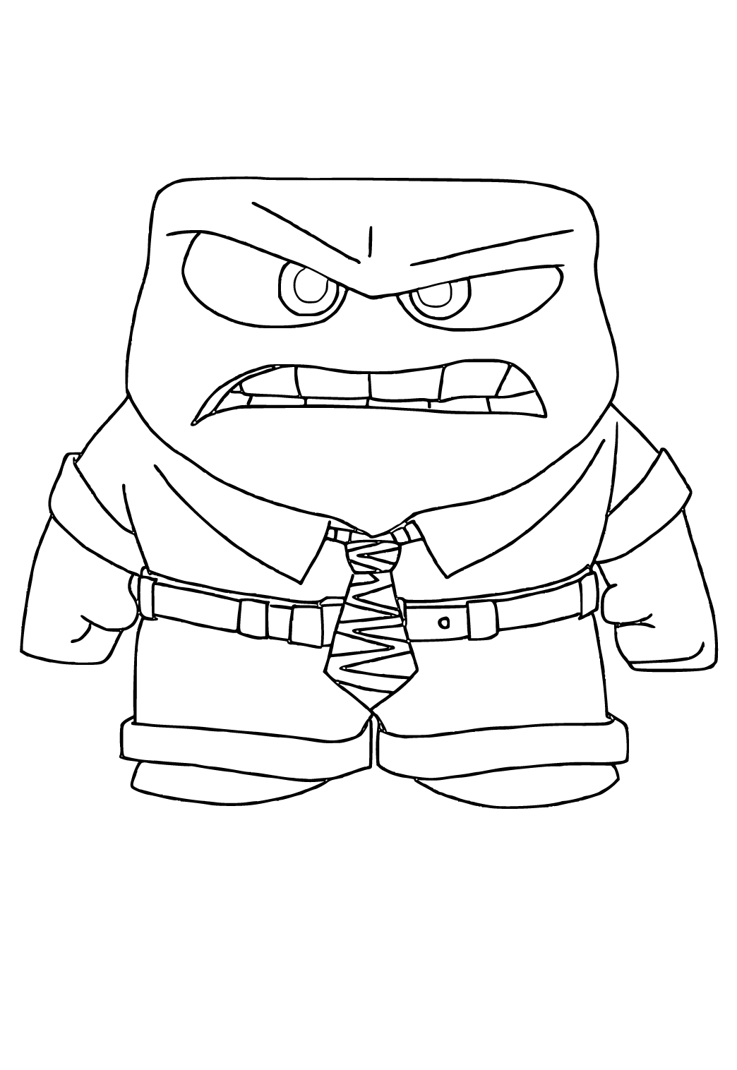 Free Printable Inside Out Anger Coloring Page for Adults and Kids ...