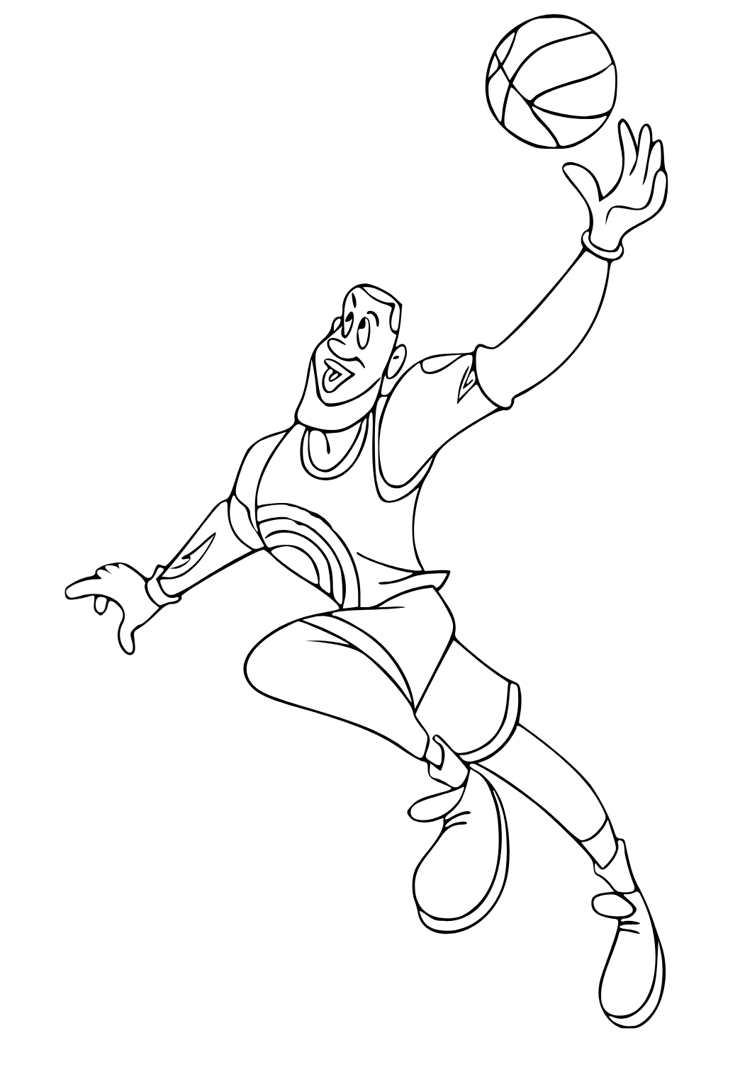 Free Printable LeBron James Jump Coloring Page for Adults and Kids ...