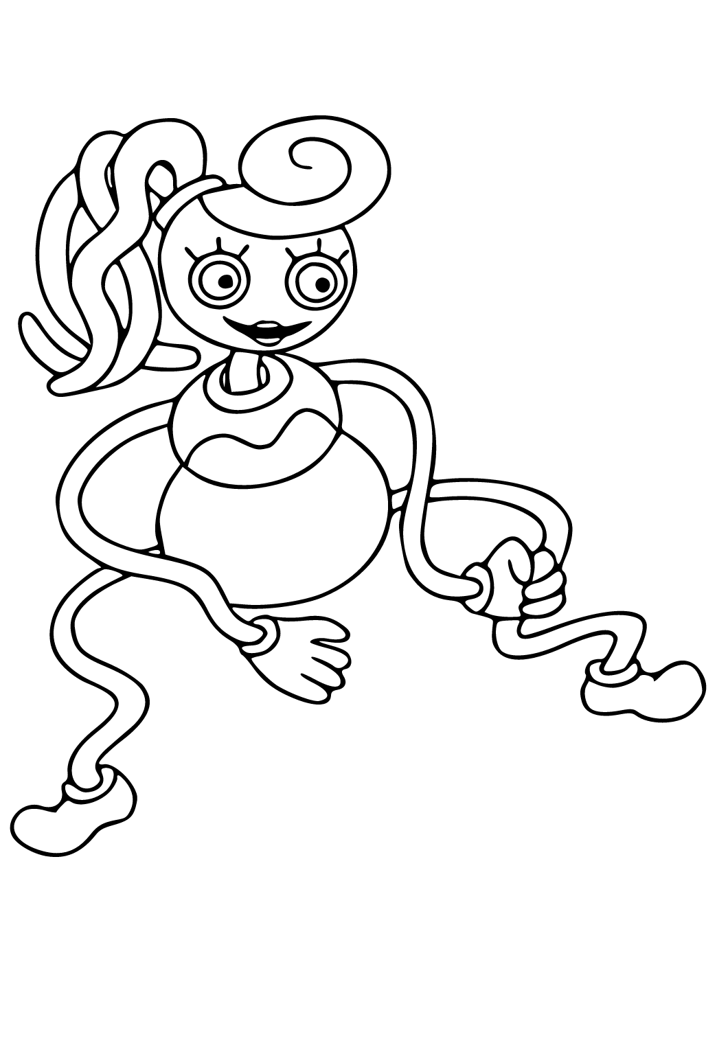 Mommy Long Legs from Poppy Playtime Coloring Pages - Get Coloring Pages