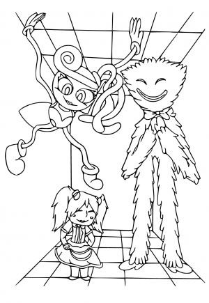 Game / Halloween Poppy Playtime Coloring Pages Printen