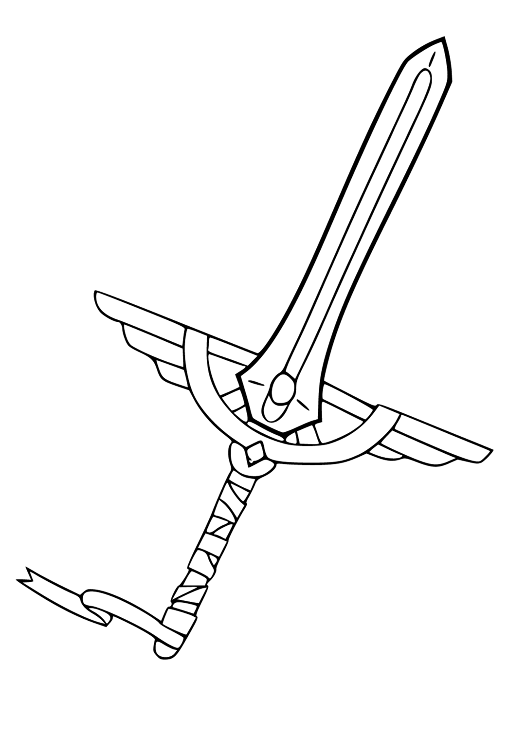 Desenho e Imagem Demon Slayer Espada para Colorir e Imprimir