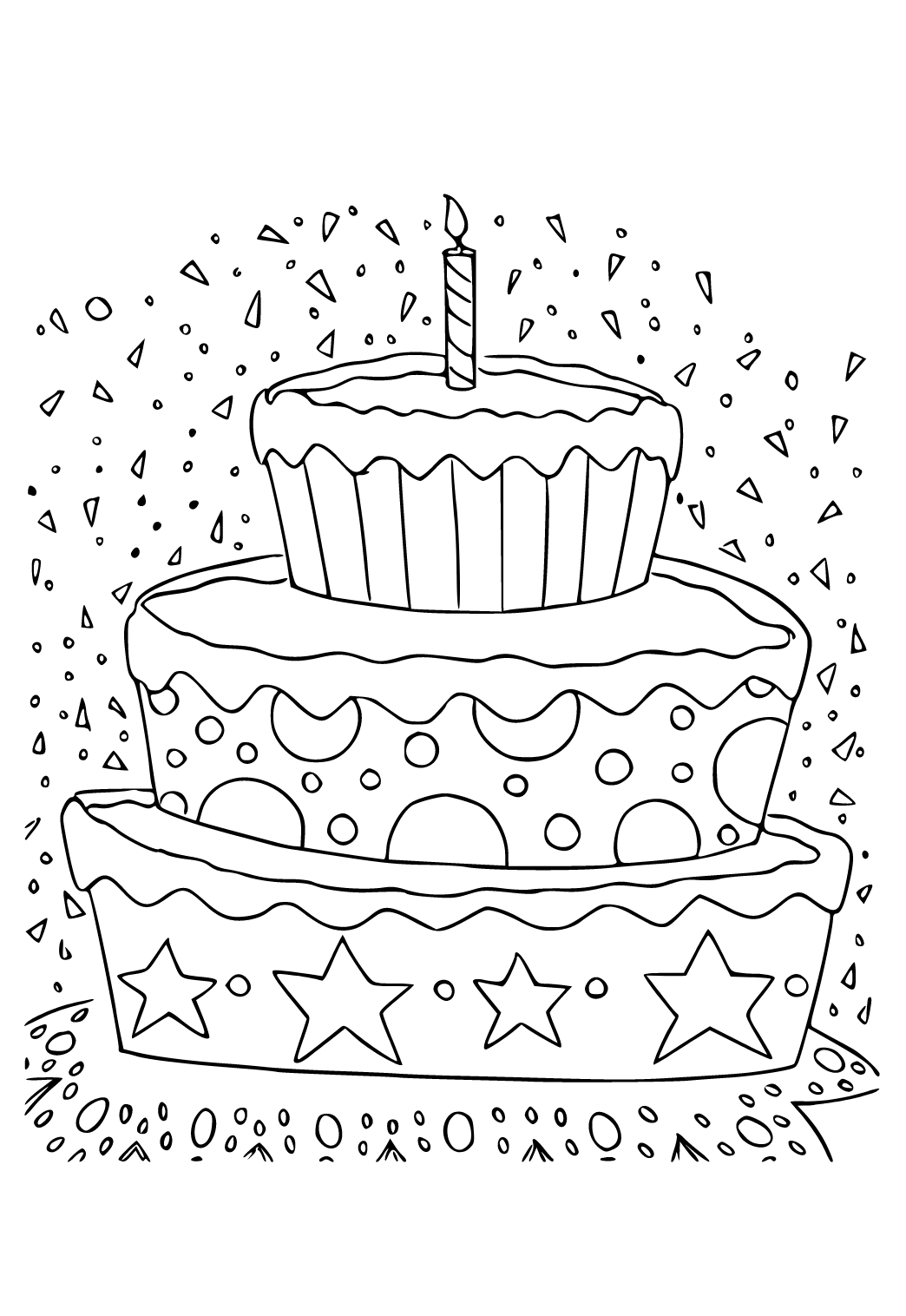 4,604 en la categoría «Birthday cake coloring pages» de imágenes, fotos de  stock e ilustraciones libres de regalías