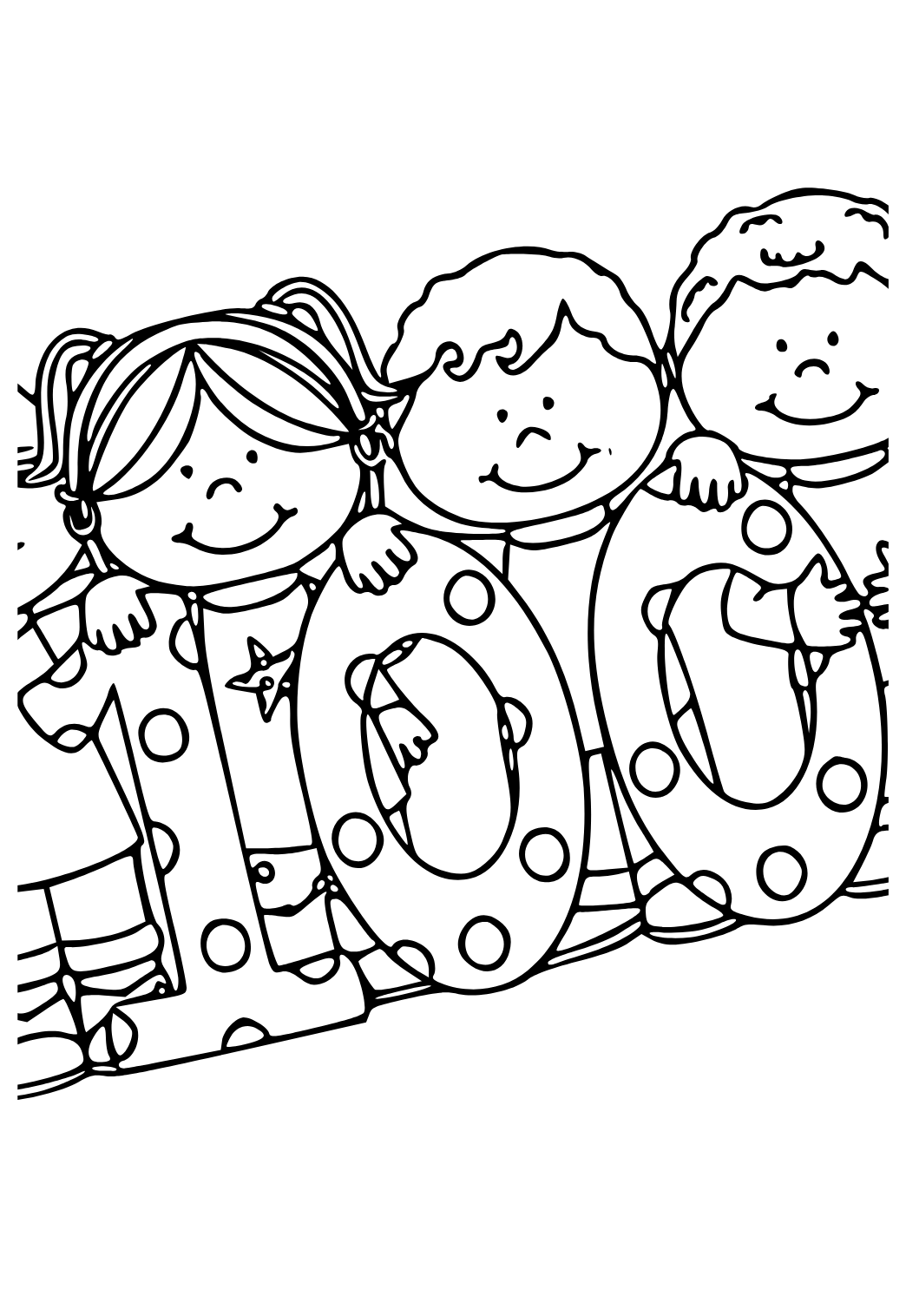 Desenhos Dia das Crianças para imprimir e colorir