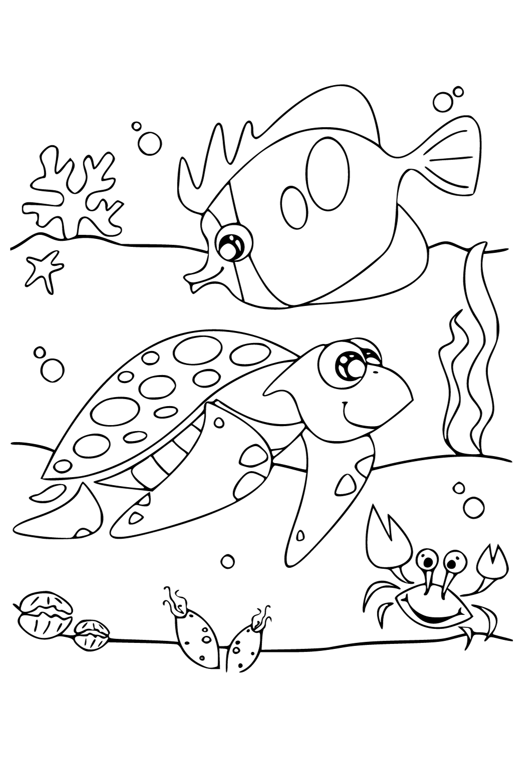 Tartaruga Dos Desenhos Animados Livro Para Colorir E Ponto Para