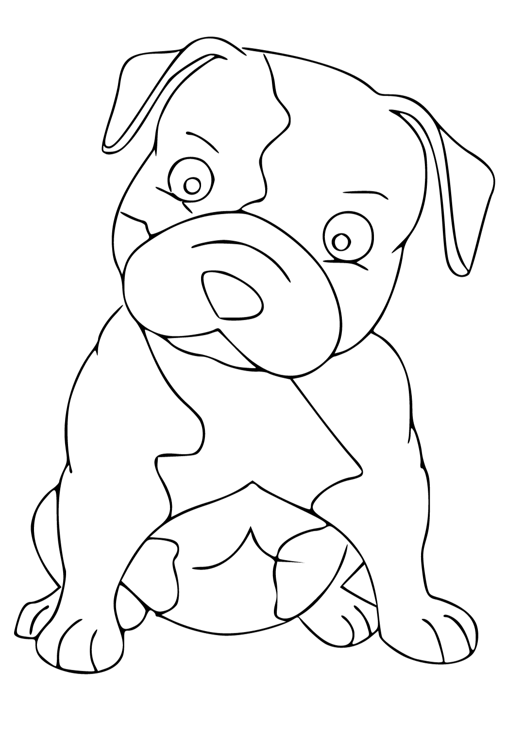 pitbull coloring sheets