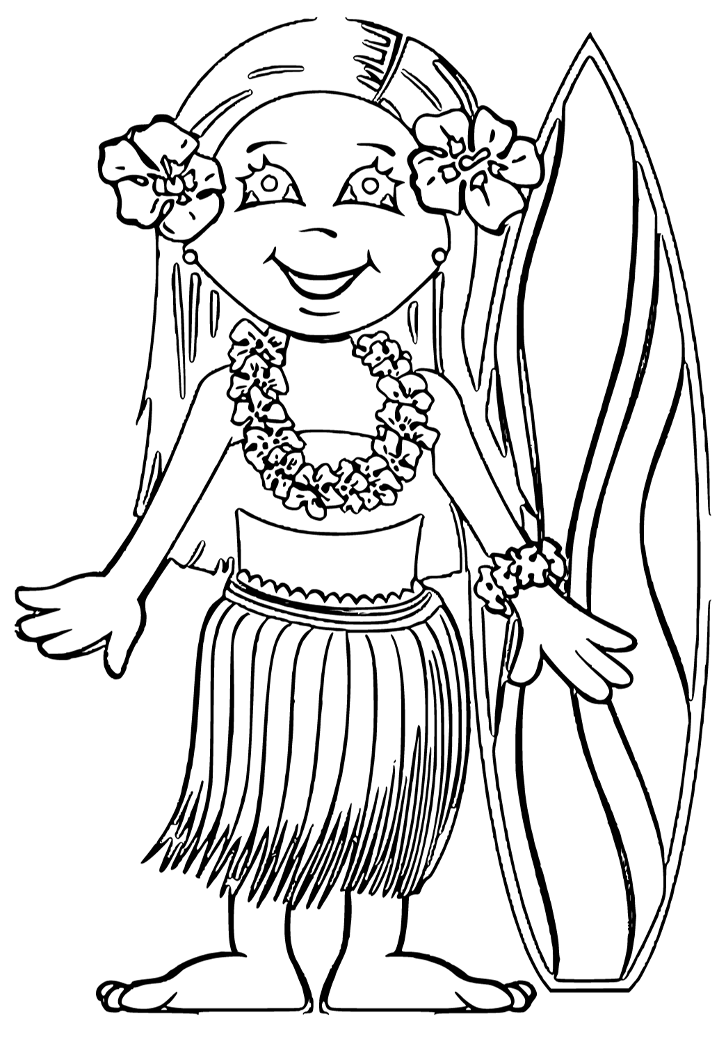 Desenho de cacto fofo com flores Kawaii Chibi para colorir