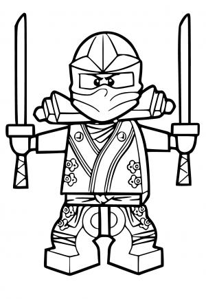 Desenhos para colorir de Ninjas de luta - Desenhos para colorir gratuitos  para impressão