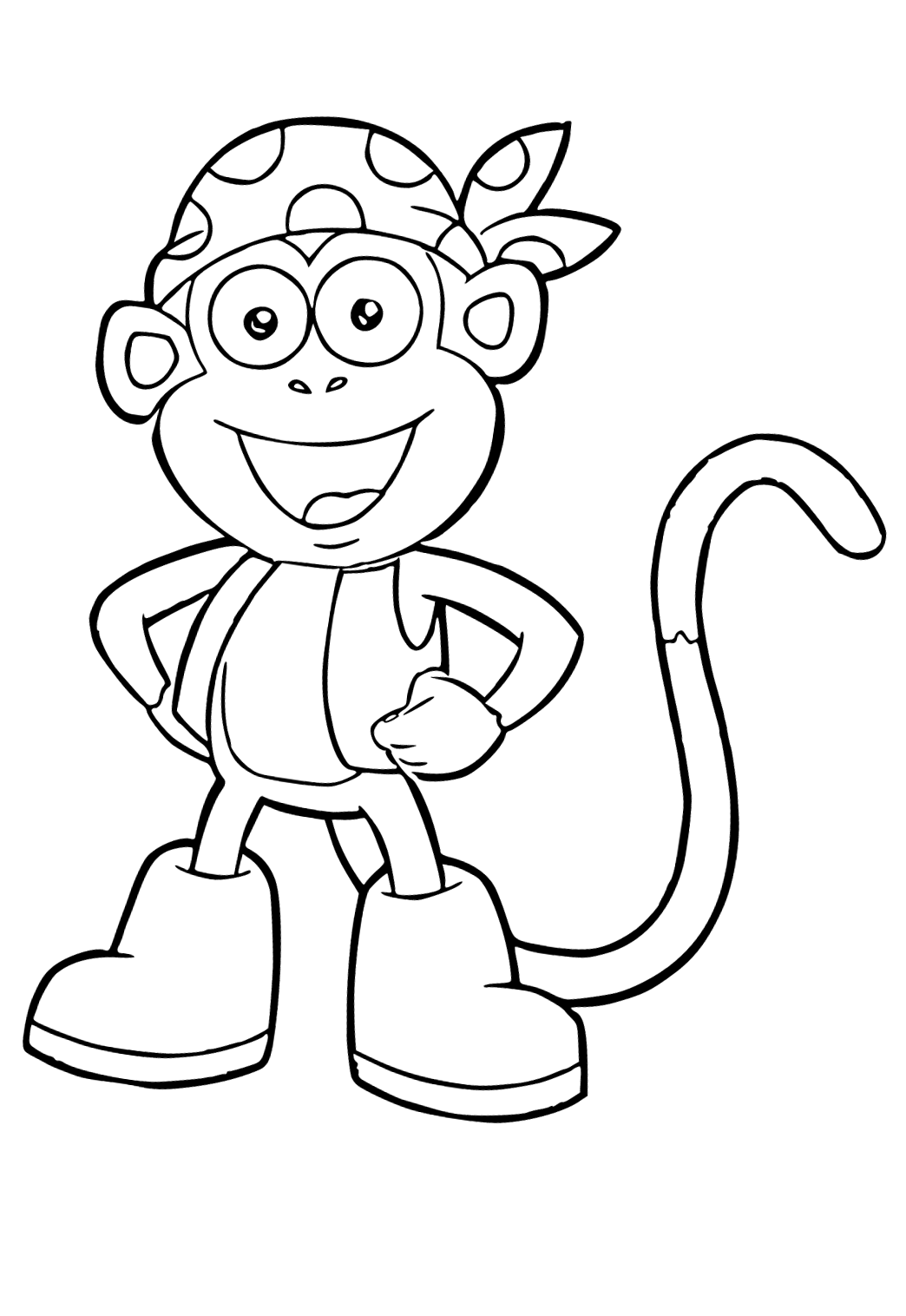 Free Printable Cartoon Characters Pirate Coloring Page for Adults and ...