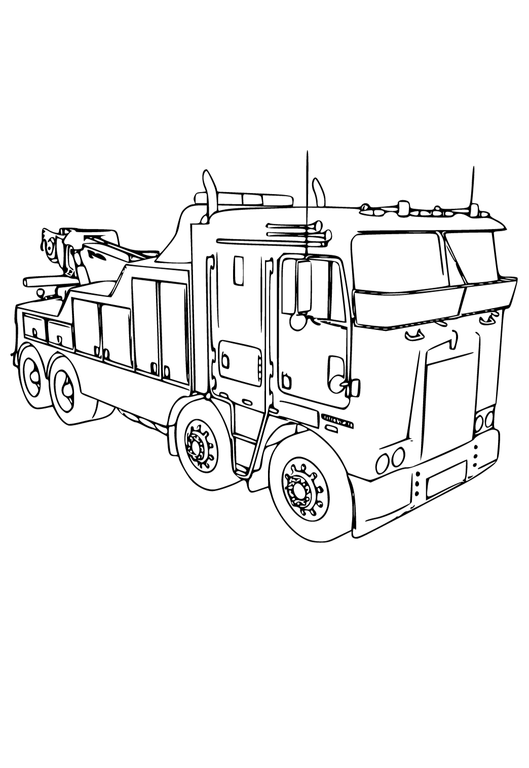 Desenhos para colorir de desenho de um caminhão cegonha para